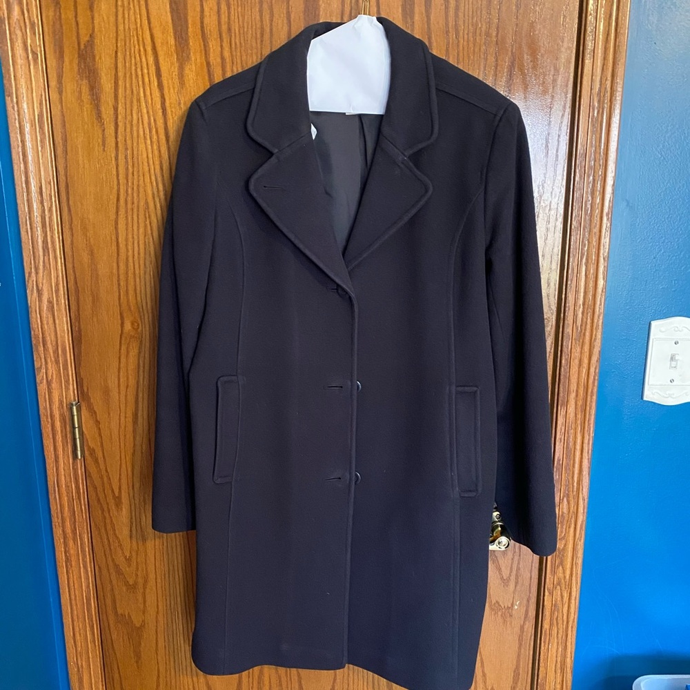 L.L. Bean Navy Women's Classic Car Coat